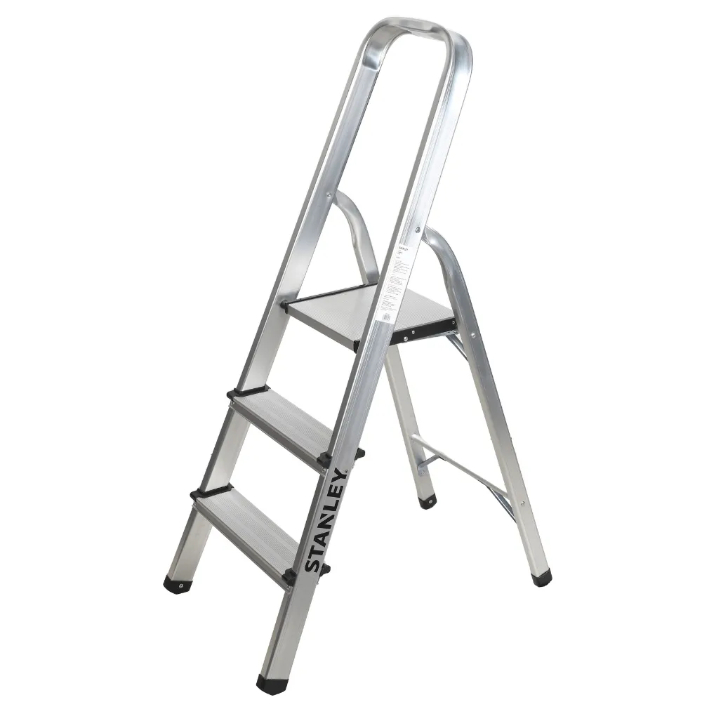 STANLEY Step Ladder | 3 Steps Aluminum Ladder | Anti Slip Steps | Non ...