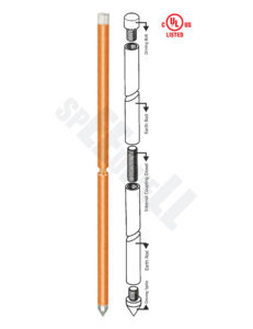Speedwell Solid Copper Earth Rod – Internally Threaded