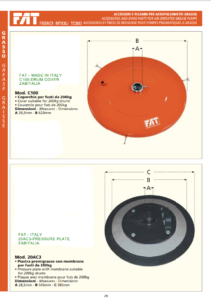 FAT DRUM COVER+PRESSURE PLATE