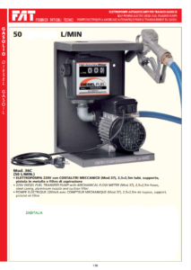 FAT DIESEL TRANSFER PUMP SET