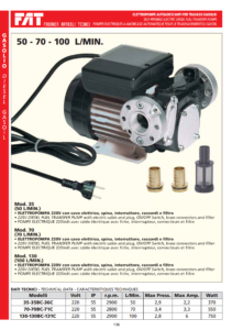 FAT ELECTRIC DIESEL TRANSFER PUMP ONLY