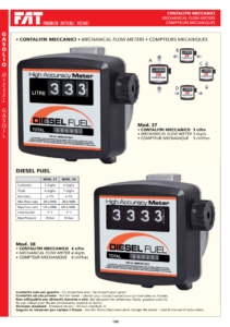 FAT DIESEL FLOW METER