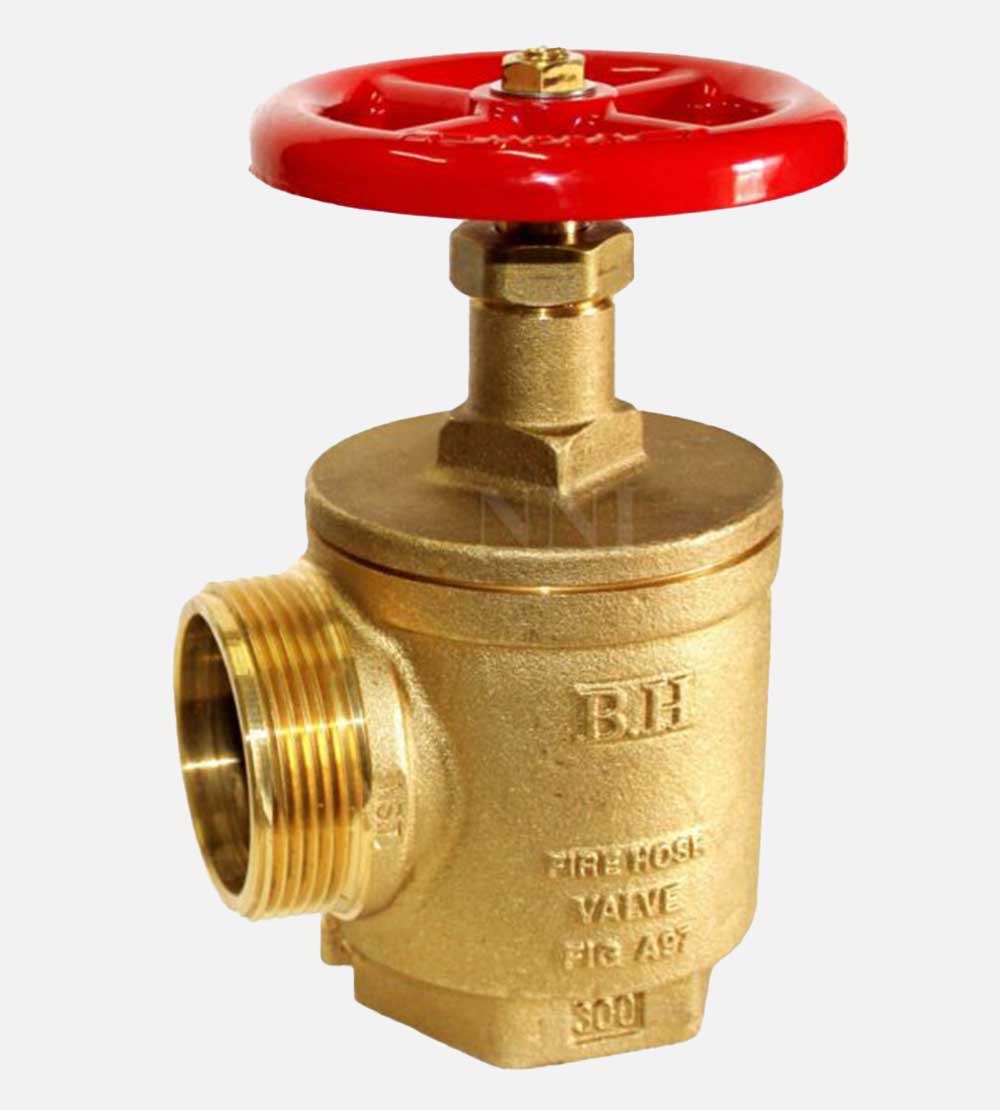 Fire Hose Angle Valve Female NPT x Male NST