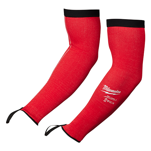 Milwaukee 45cm Cut Level C Protective Sleeves, Red/Black