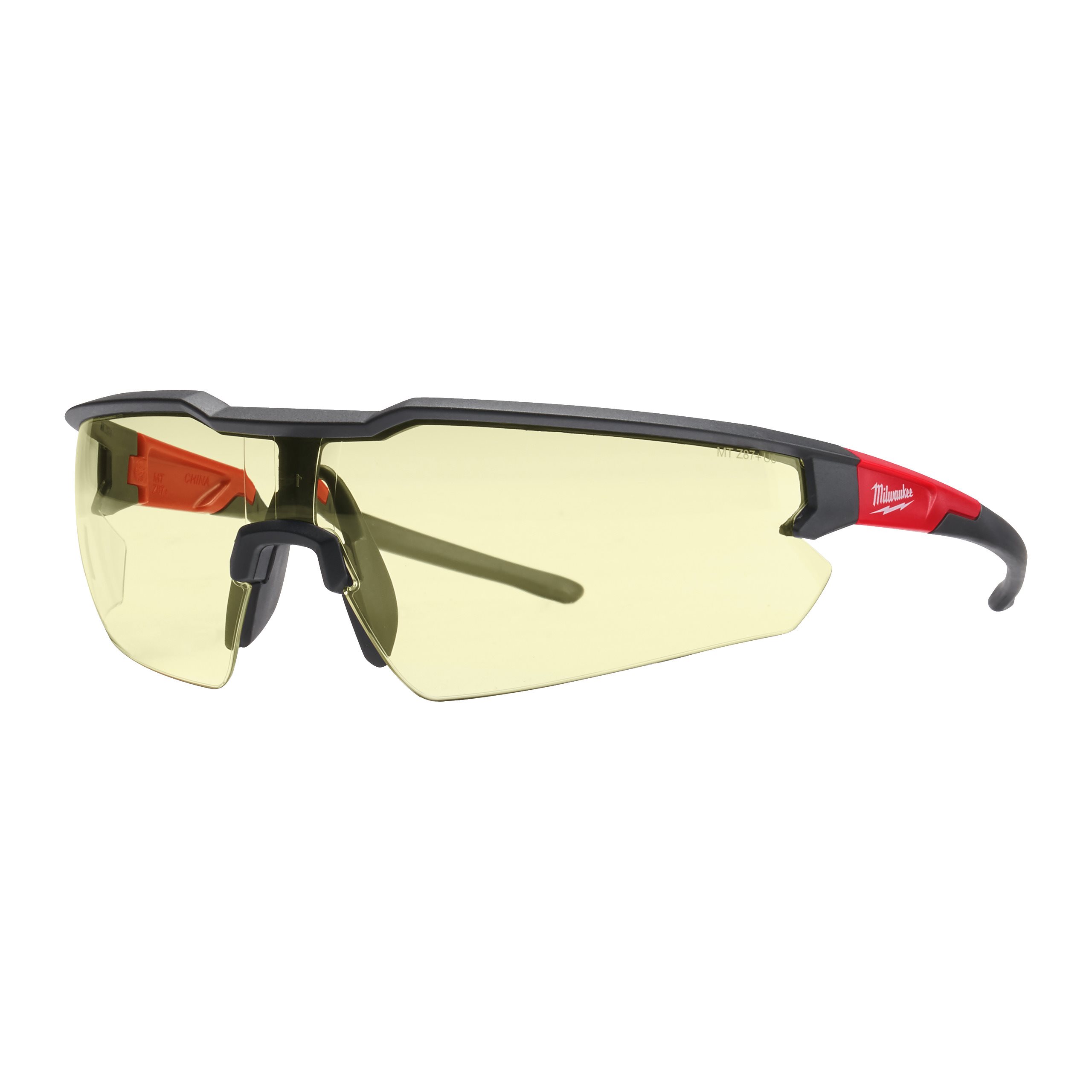Milwaukee 1 Pc. Enhanced Safety Glasses, Yellow