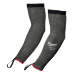 Milwaukee 45 cm Cut Level E Protective Sleeves, Gray/Black