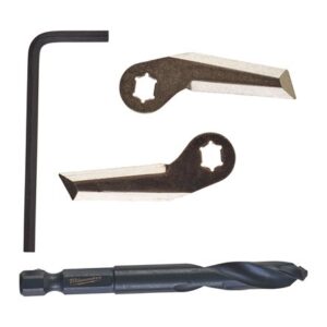 Milwaukee 4 Pc. Adjustable Hole Cutter Replacement Blades and Pilot Bit