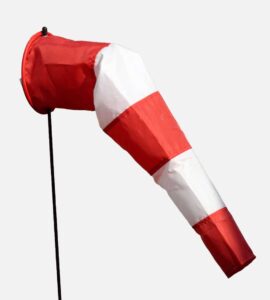 Windsock Red & White