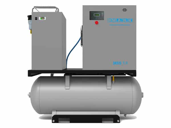 MARK SCREW + DRYER + TANK 500 LTR 20HP 10BAR 1860L/M - PART No. MSS15-TMDD