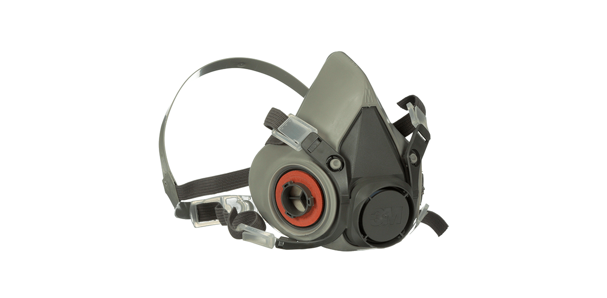 3M™ 6200/07025(AAD) Half Facepiece Reusable Respirator, Medium – Gray
