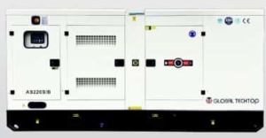 GLOBAL TECHTOP DIESEL SILENT 275KVA GENERATOR AS275S/B