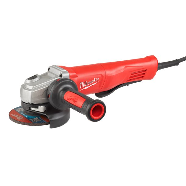 Milwaukee AGV13-125 XSPDE 1250W Corded Angle Grinder with AVS and Slim Paddle