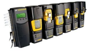 BW Honeywell DOCK2-2-1F-00-G MicroDock II Automatic Test and Calibration System Base Station and GasAlertClip Extreme Docking Module Sulfur Dioxide (SO2)