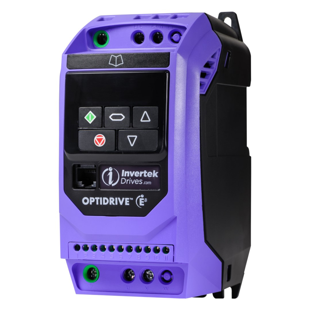 Invertek 1HP, 230V, Optidrive E3 Single Phase VFD (ODE-3-120070-1F12-01)