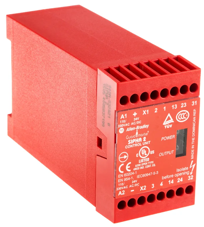 Allen Bradley Guardmaster Safety Relay, 24V ac, 2 Safety Contacts