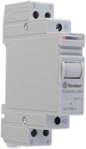 Finder DIN Rail Latching Power Relay, 24V ac Coil, 16A Switching Current, SP-NC, SP-NO