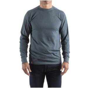 Milwaukee HT LS BLU XL Hybrid T-Shirt Long Sleeve, Blue, Size XL