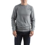 Milwaukee HT LS GR XL Hybrid T-Shirt Long Sleeve, Gray, Size XL