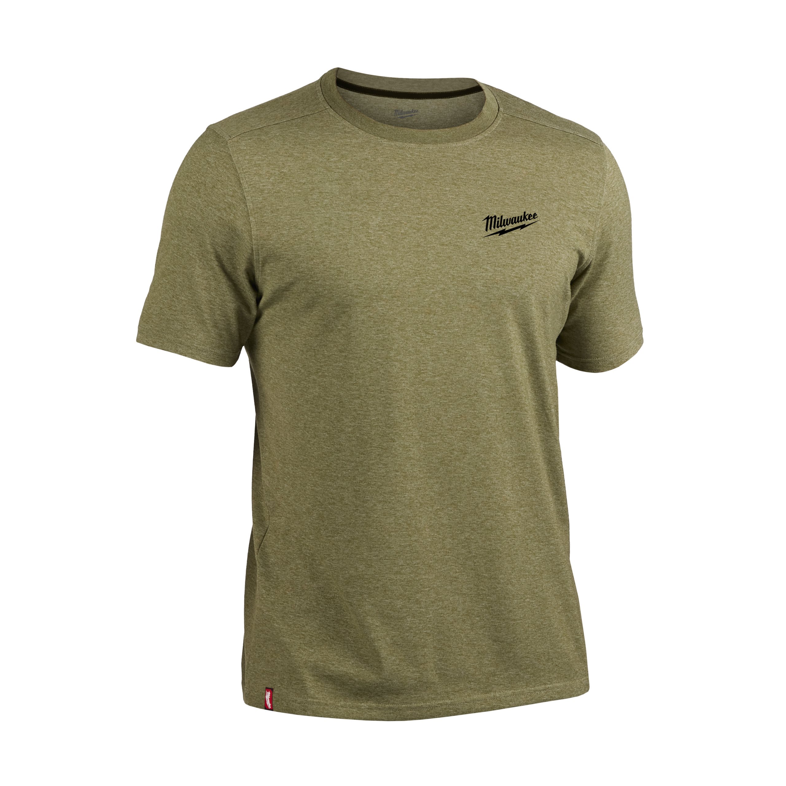 Milwaukee HT SS GN L Hybrid T-Shirt Short Sleeve, Green, Size L