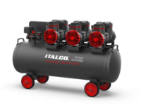 ITALCO OIL FREE AIR COMPRESSOR 1450Wx3, Copper wire 220V - 2-1450X3F100