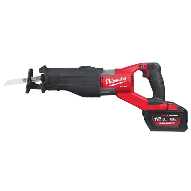 Milwaukee M18FSX-121C FUEL™ Super Sawzall™ Reciprocating Saw Set with 1 x 12.0 Ah Battery, Charger & Case