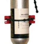 BW Honeywell MK-CG2-58 Wall Mount for 34, 58, 103 L Gas Cylinders, Red