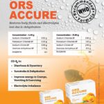 ORS Accure Oral Rehydration Salts - ORS Drink - Orange & Lemon Flavoured