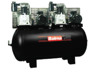 BALMA AIR COMPRESSOR 900LTR DOUBLE HEAD 7.5HP + 7.5HP MADE IN ITALY
