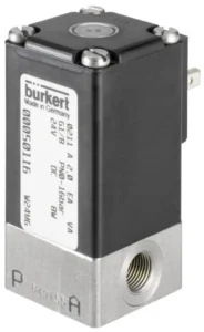 Burkert Solenoid Valve 143492, 2 port(s) , NO, 230 V ac, 1/4in