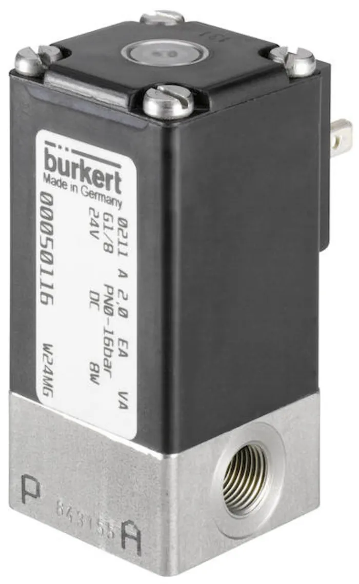 Burkert Solenoid Valve 143492, 2 port(s) , NO, 230 V ac, 1/4in