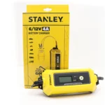 STANLEY Car Battery Charger & Maintainer for All Types of 6-12V Lead Acid Batteries Automatic 8 Stage Operation – SXAE00025GB