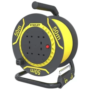 STANLEY Cable Reel 4 Sockets 50M Cable – SXECFL26HXE