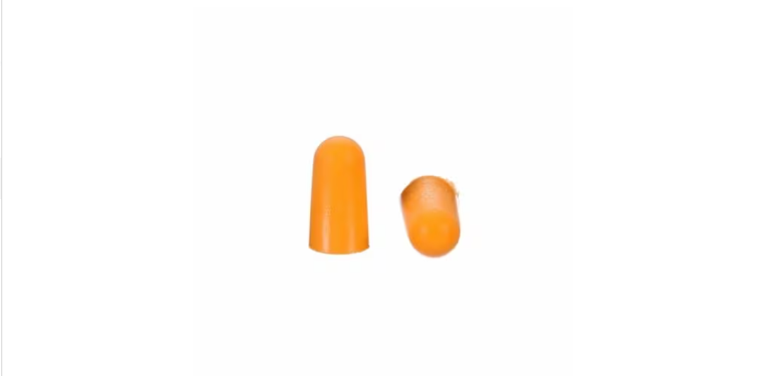 3M™ 1100 Foam Earplugs, 200 Pairs/Box – Orange