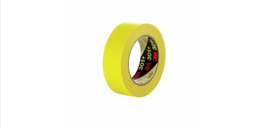 3M™ 301+ Performance Yellow Masking Tape, 48 mm x 55 m (1.88 in x 60.1 yd) – 64758