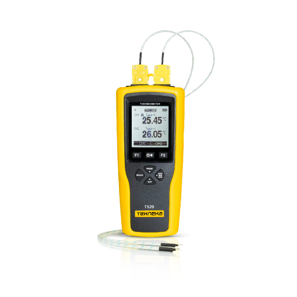 Tekneka T520 Dual Channel Thermometer Data Logger