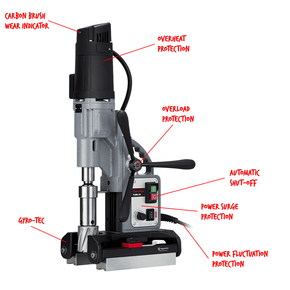 Euroboor TUBE.55S+/T  Magnetic Drill Machine