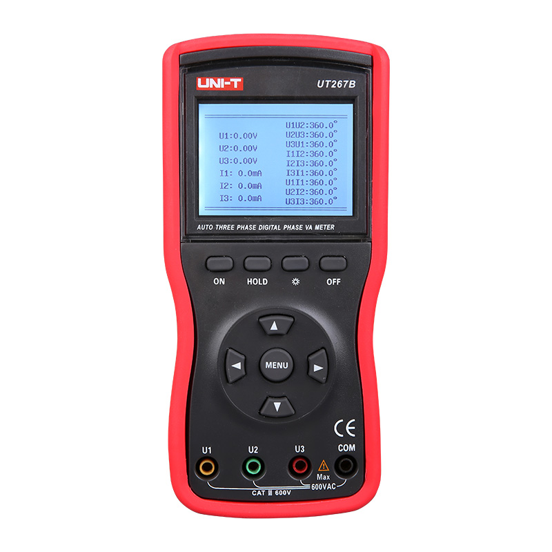 Uni-T Intellegent Double Clamp Phase Voltammeters 20A