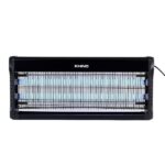 Khind Insect Killer/Zapper, 2x20W T8 Tube, Fire Retardant Plastic and Metal Body, No Radiation, Non Toxic, Chain for Hanging, Coverage, Black - IK7202