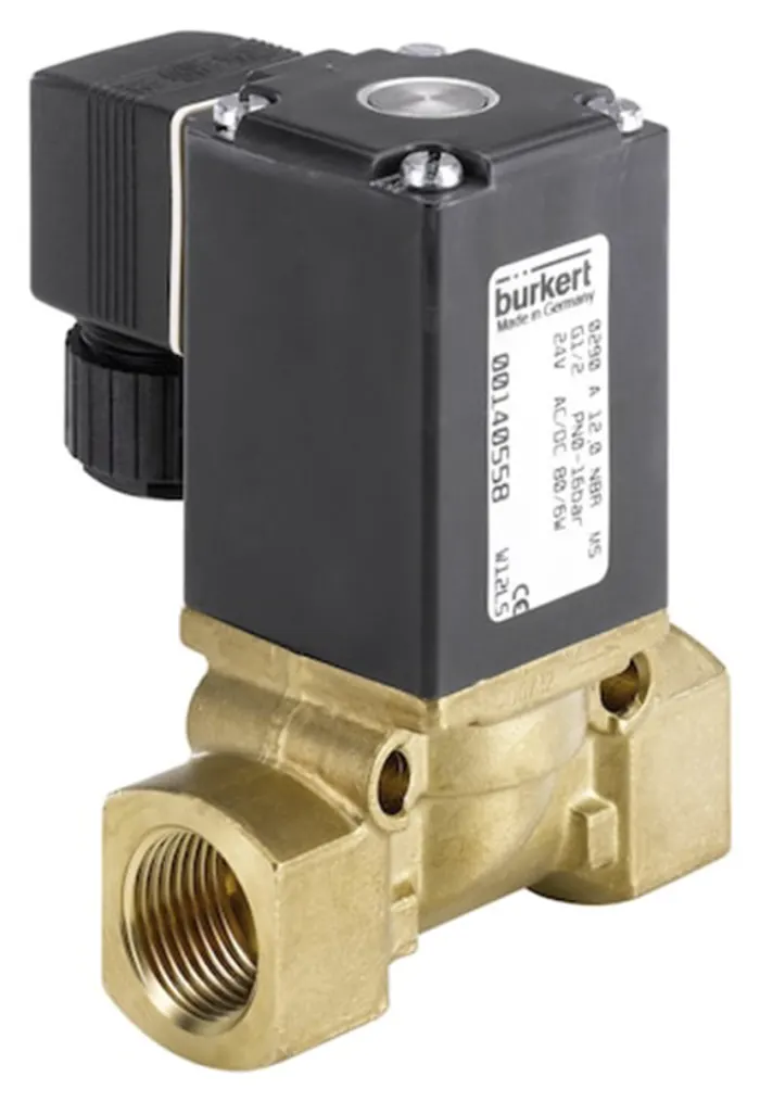 Burkert Solenoid Valve 053675, 2 port(s) , NC, 24 V ac/dc, 1in
