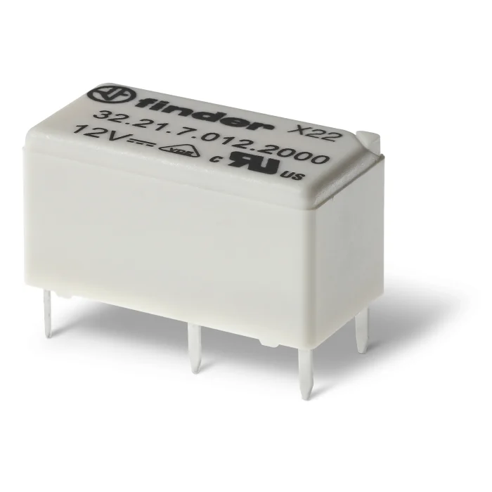 Finder PCB Mount Relay, 12V dc Coil, 6A Switching Current, SPST