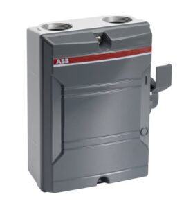 ABB Isolator 25A 3 Pole Grey Enclosure KSE325 TPN 2CMA142412R1000