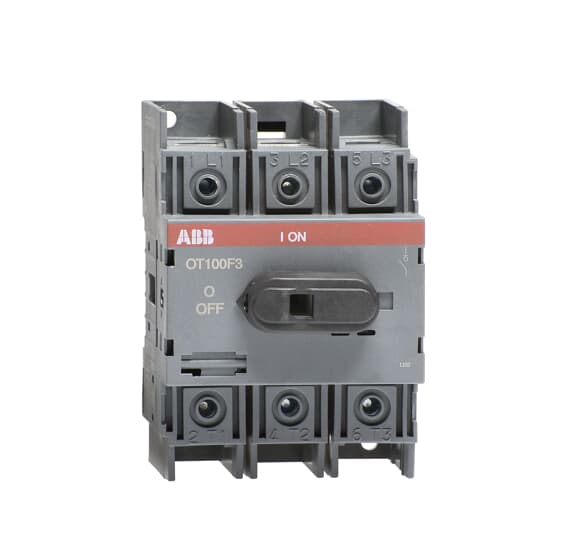 ABB ISOLATOR OT40F3 40A 3 Pole (W/SHAFT OXS6X180+HANDLE OHBS2AJ) 1SCA104902R1001+1SCA101659R1001+1SCA105213R1001