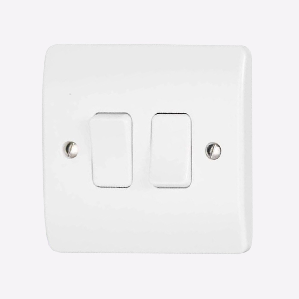 10A 2G 2WAY SWITCH LOGIC PLUS WHITE - MK