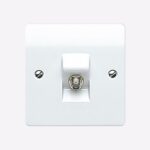 MK 1G F TYPE SATELLITE SOCKET LOGIC PLUS WHITE