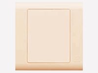 MK 1G BLANK PLATE 3"X3" ESSENTIAL CHAMPAGNE