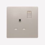 13A 1G S/SOCKET DP ARIA SPACE GOLD - MK