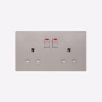 13A 2G S/SOCKET DP SPACE GOLD ARIA - MK