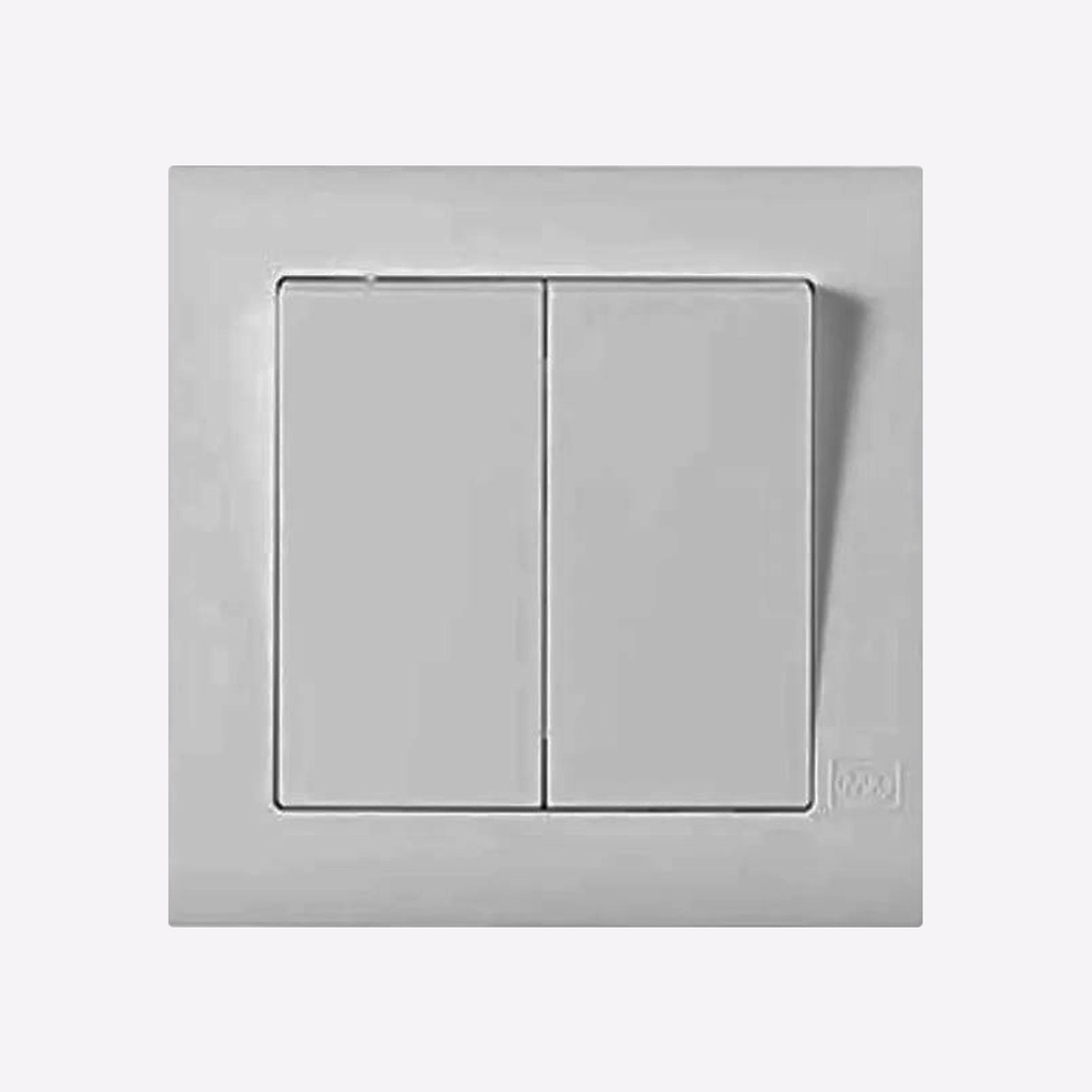 10A 2G 1WAY SWITCH ESSENTIALS TITANIUM - MK