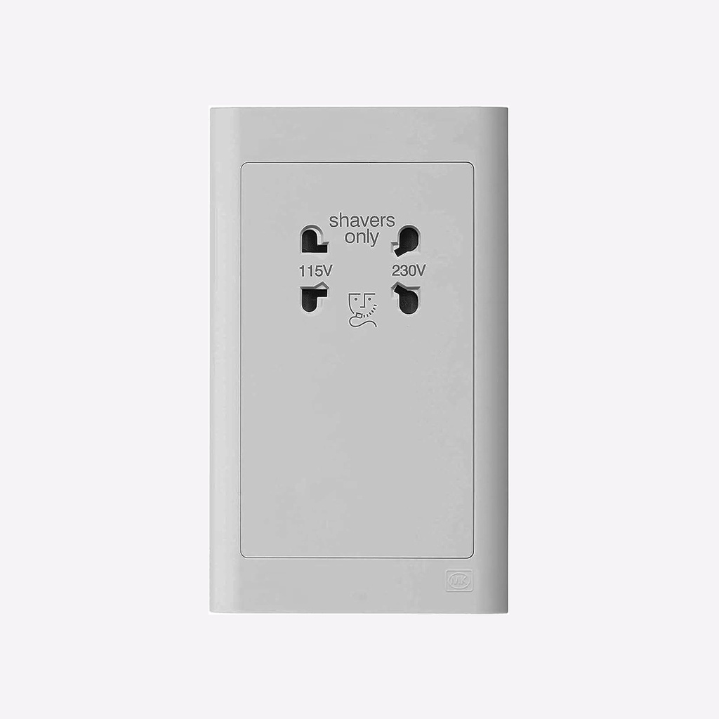 SHAVER SOCKET 115V/230V ESSENTIALS TITANIUM - MK