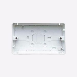PVC BOX 6" X 3" WHITE 30MM - MK